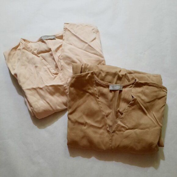 NWOT Everlane The TENCEL™ Puff-Sleeve Dress Tan (Cornstalk) - Size M - Picture 8 of 14